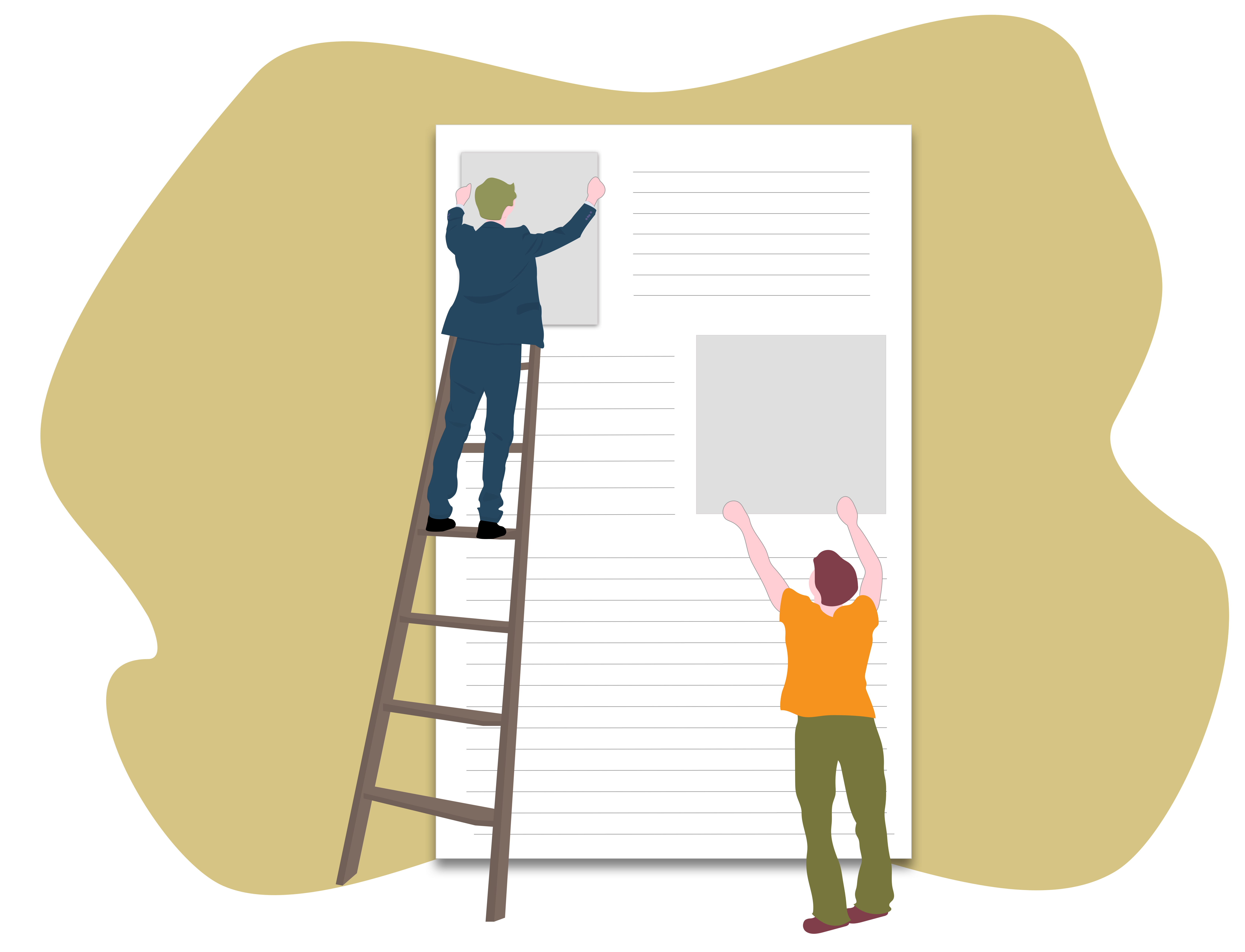 people fixing the images