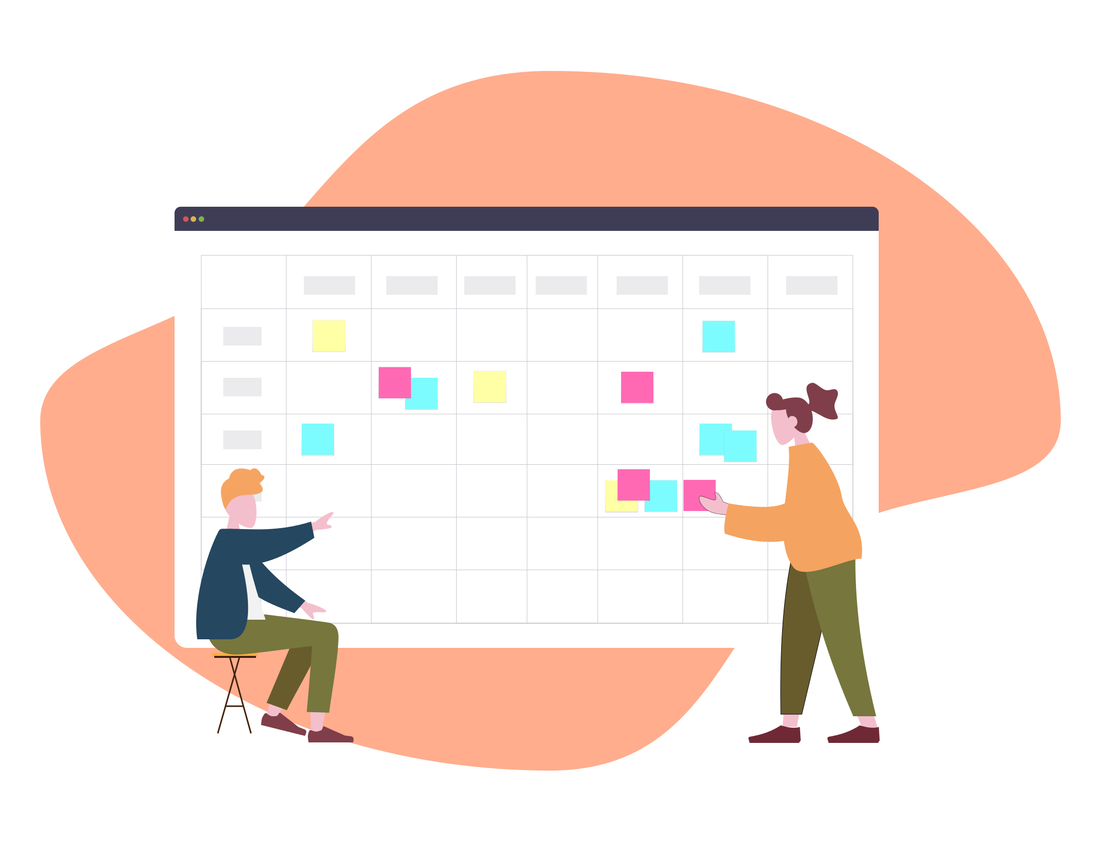 people manages the workflow
