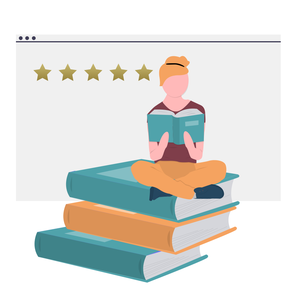girl with book